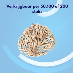 Knaak Mini Wasknijpers - 200 stuks - Houten Knijpertjes - 2,5 cm - Fotoknijpers - Hobby Knutselen — thumbnail 3