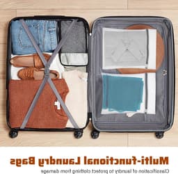 Set van 4 Kleine Mesh Waszakken voor Delicate Was - Duurzame Waszakken voor Ondergoed, Sokken en Babykleding - Ideaal voor de Wasmachine en Reizen, 30x20cm — thumbnail 3