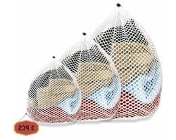 Wasnetten voor wasmachine - Set van 3 herbruikbare waszakken van 40 cm tot 60 cm, ideaal voor het beschermen van kleding en voorkomen van vervorming en kreuken