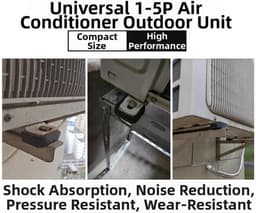 Trillingsdempers Airco - Rubberen Voeten - Geluidsreductie Buiten - Universele Pasvorm - 4 Stuks - Zwart — thumbnail 5