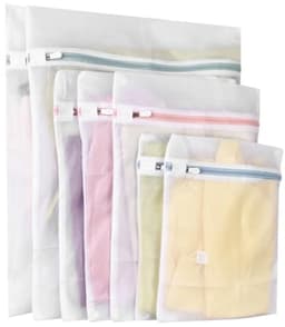 7 stuks wasnetten voor wasmachine - 3 maten waszakken met ritssluiting - beschermt kleding tegen vervorming en vouwen - voor truien, overhemden, ondergoed, kousen — thumbnail 1