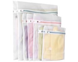 7 stuks wasnetten voor wasmachine - 3 maten waszakken met ritssluiting - beschermt kleding tegen vervorming en vouwen - voor truien, overhemden, ondergoed, kousen