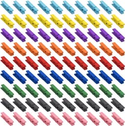 Houten Knijpers - Kleine Clips - Foto's Ophangen - Vrolijke Kleuren - 100 Stuks - Multicolor — thumbnail 4