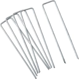 Grondankers 100 stuks - Tentharingen grondnagels - Vastzetten tuinfolie - Thermisch verzinkt - 150 x 30 mm - Metaal — thumbnail 4