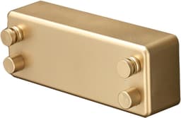 Telescopische Waslijn - Wandmontage Hanger - Kleding Drogen - Dubbele Lijn - 24 cm - Goud — thumbnail 1