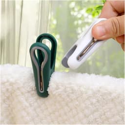 Wasknijpers - Kledingclips - Was ophangen - Zachte grip - 12 stuks - Groen — thumbnail 2