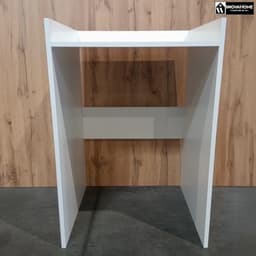 Geluidsarme wasmachinekast met extra plank - Zelfstandig meubel zonder boren - Kasjmier Beige — thumbnail 3