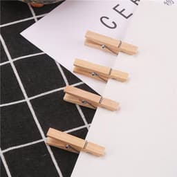 Houten Wasknijpers - Kleine Knijpers - Ambachten en Decoratie - Stevige Klemkracht - 100 stuks - Natuurlijk Hout — thumbnail 5