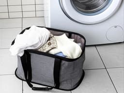 Pingyang Rongrong - Opvouwbare Wasmand - 35L - Grijs - Voor Kleine Ruimtes — thumbnail 5