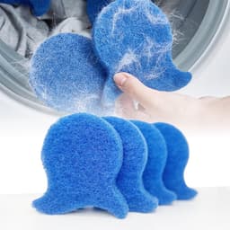 Huisdierhaarverwijderaar voor de was – Herbruikbare tool voor het verwijderen van honden- en kattenhaar – Verwijdert effectief haar, pluisjes en huidschilfers van beddengoed en kleding – Geschikt voor wasmachines en drogers (4 stuks) — thumbnail 1