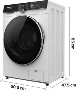 Heinner HWDM-M814IVKA Slanke Was-droogcombinatie - 8 kg Wassen / 6 kg Drogen - 1400 tpm - Stoomfunctie - Energieklasse A/D - Inverter Motor - LED Touch Display - 5 Jaar Garantie - Wit — thumbnail 5
