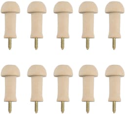 Byshayne- Houten Shaker Peg - 10 Stuks - Duurzaam - Herbruikbaar - Voor Kleding/Hoezen - Ideaal voor Thuis/Office - Wandhaak — thumbnail 1