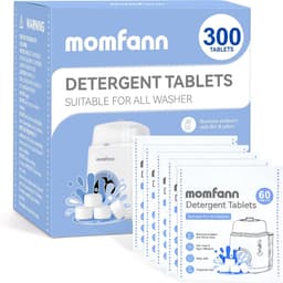 MOMFANN 300 professionele dieptereinigende reinigingstabletten voor alle babyflessenwasmachines, wastabletten voor flessenwasmachines, sterilisatoren en drogers, gemakkelijk in gebruik. — thumbnail 1