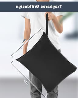 Waterdichte Waszak voor Vuil Wasgoed - Herbruikbare Organizer voor Zwemkleding, Gymtassen en Strandhanddoeken - 2 Stuks (16 x 20") — thumbnail 4