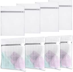 Set van 8 Wasnetten voor de Wasmachine 40x30cm, Kleine Waszakken met Verborgen Rits, Ideaal voor Fijne Was zoals Hemden, T-Shirts en Ondergoed — thumbnail 1