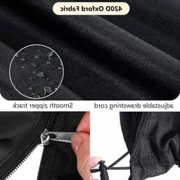 Kledingrekhoes met Rits, Extreem Scheurvast en Weerbestendig, Waterdicht, 420D (160 x 15 x 15 cm) - Bescherming voor Kleding, Buitengebruik, Duurzaam Materiaal — thumbnail 2