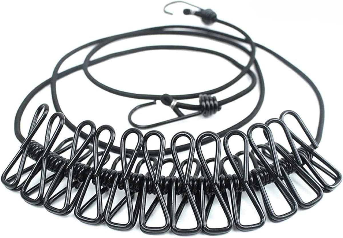 Opvouwbare Waslijn - Draagbare Hanger - Kleding Drogen - Ruimtebesparend Ontwerp - 180 cm - A6 — afbeelding 1
