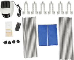 Elektrische Wasdroger - Draagbare Mini Droger - Snel Kleding Drogen - Timer 0-240 Min - 150 cm Hoog - Blauw — thumbnail 5