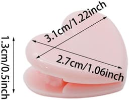 20 stuks klemmen - sluitklemmen - bindklemmen - bevestigers - fotoklemmen - opbergaccessoires - decoratie - geschikt voor keuken, slaapkamer, snackwinkel (roze, 3,1*2,7*1,3 cm) — thumbnail 2