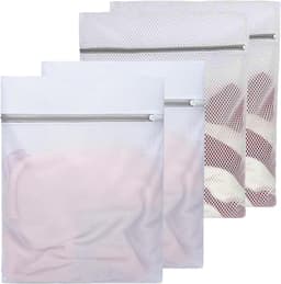 4-delige Wasnetten voor Wasmachine - Grote 50 x 60 cm Waszakken met Rits voor Kleding, Ondergoed en Handdoeken, Geschikt voor Delicate Was en Bescherming tegen Beschadiging — thumbnail 1