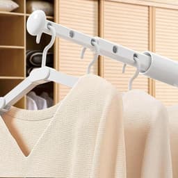 2-Pack Draagbaar Reis Droogrek - Uittrekbaar en Vouwbaar voor Binnen en Buiten, Ideaal voor Kamperen en Appartementen — thumbnail 1