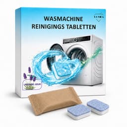 Wasmachine Reiniger Tabletten - 24 stuks - Lavendel Geur - Wasmachinereiniger Tegen Kalk, Vuil, Geurtjes & Vetluis - wasmachine reinigingstabletten — thumbnail 1