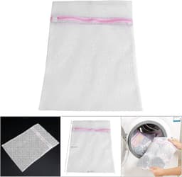 Polyester Ademende Waszak voor Lingerie en Ondergoed met rits - Fine Mesh 40 * 50cm — thumbnail 2