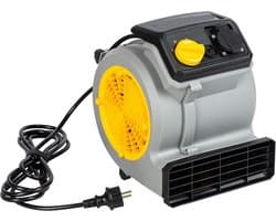 Vloer ventilator - Ventilator - Tafel ventilator - Tapijtdroger - Bekleding droger - Verfdroger - Industriële ventilator - Bouwventilator Met 3 snelheden - Compact - 220-240V - 1300RPM - 31 x 24 x 28 cm - Multikleur