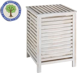 Wasmand met uitneembare katoenen waszak - 65 liter - Shabby chic design — thumbnail 2