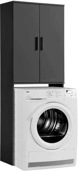 mokebo wasmachine kast 'Der Saubermann' opbouw voor wasmachine in antraciet — thumbnail 1