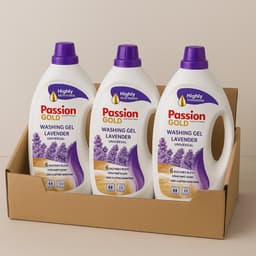 Passion Gold - Gel - Vloeibaar Wasmiddel - Lavendel Universeel - 3 x 3,52 L, 264 wasbeurten — thumbnail 1
