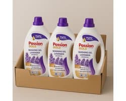Passion Gold - Gel - Vloeibaar Wasmiddel - Lavendel Universeel - 3 x 3,52 L, 264 wasbeurten