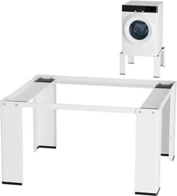 Wasmachine verhoger 63x54x32 cm - Wasmachine opbouwmeubel - Wasmachine sokkel - Wasmachine Kast Max 100kg - Wit — thumbnail 1
