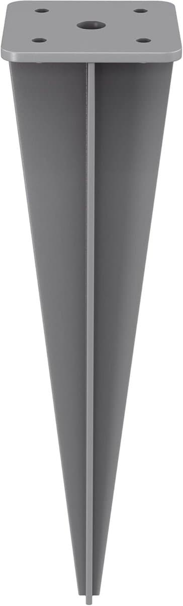 Furnstar GSA001 Grondanker voor Staande Palen van Zijluifels – Grijs – 46 cm Hoog Furnstar Grondankerset – Voor Aluminium Zijmarkiezen – Incl. Schroeven en Houder — afbeelding 1