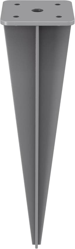 Furnstar GSA001 Grondanker voor Staande Palen van Zijluifels – Grijs – 46 cm Hoog Furnstar Grondankerset – Voor Aluminium Zijmarkiezen – Incl. Schroeven en Houder — thumbnail 1