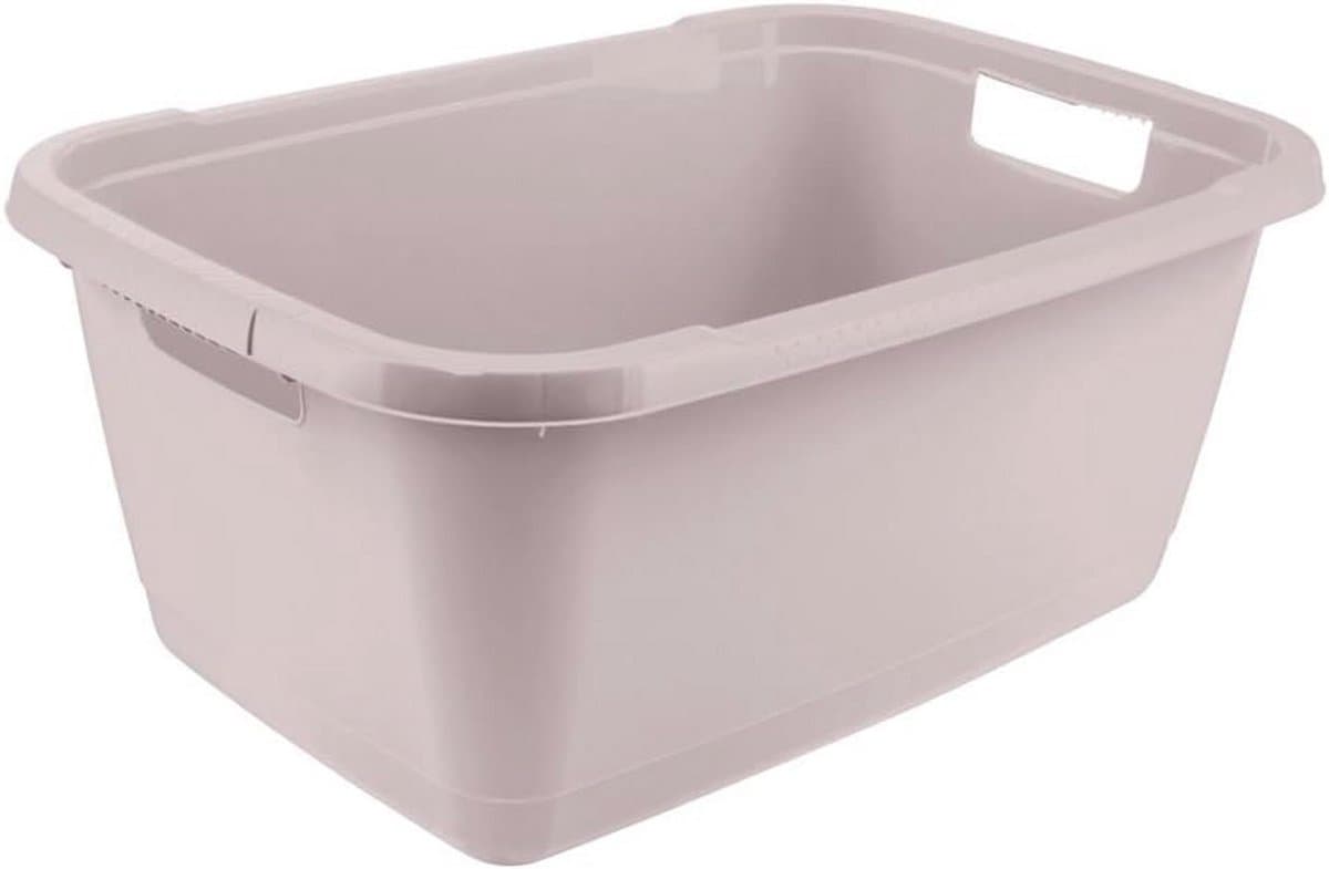 Stevige Wasmand 52L - Grijze Kunststof Wasmand voor Wasgoed — afbeelding 1