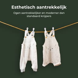 Gandria Wasknijpers 48 Stuks - Kunststof Wasknijpers - Set van 48 Plastic Knijpers - Wasrek Knijpers 10 Kg - Grijs/Wit en Wit/Grijs — thumbnail 5
