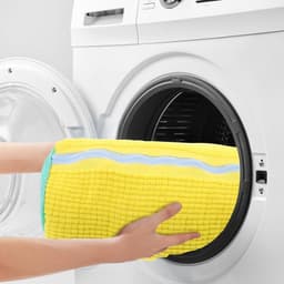 2-pack schoenwaszak - 39x19cm anti-deformatie schoenwaszak - mesh schoenwaszak - duurzame pluche waszak - herbruikbare wasmachinezak - beschermt schoenen en wasmachine tegelijkertijd - geschikt voor de meeste soorten en maten schoenen — thumbnail 4