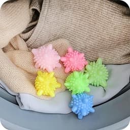 Famanu Drogerballen (verpakking van 12) – Mix Colour Wasballen voor de wasdroger - Herbruikbare wasballen voor wasmachine - wasdroger bal voor snelle droogtijd — thumbnail 3