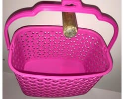 Wasknijpermandje kunststof roze — afbeelding 1