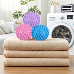 6 stuks drogerballen, droogballen, donsjas, drogerballen voor droger, herbruikbaar, verbetert de wasprestaties, geschikt voor droger en wasmachines/C — thumbnail 3