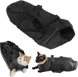 Huisdier Waszak voor Katten 46 x 24 cm, Krab- en Bijtbestendig, Zwart, Ideaal voor Badderen en Verzorging — thumbnail 2
