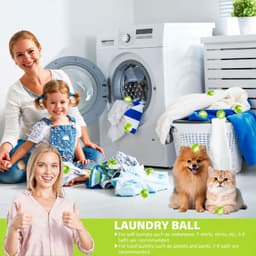 VHV - Wasmachine Dierenhaar Verwijderaar - 12 Stuks - Schrobbal - Herbruikbare - Wasmachine - Haarvanger voor de Wasmachine — thumbnail 5