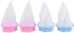 Store_9 - Drijvende waslint - Herbruikbare pluizenvanger voor de wasmachine - Blauw en roze - Haarverwijderaar - Filterzak - Geschikt voor de wasserij - 4 stuks — thumbnail 1