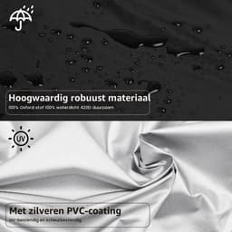 Beschermhoes voor Droogmolen - 210D Oxford, Waterdicht, Weerbestendig, UV-Bestendig, Winterbescherming, Met Rits, Voor Langdurige Bescherming — thumbnail 2