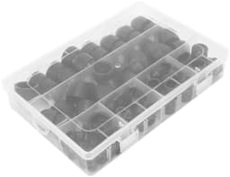 145PCs M4-M12 Bolt Cap Rubber Beschermende Sluiting Moer Cover Zwart Hoofd Cover Hex Schroeven DShanLa — thumbnail 4
