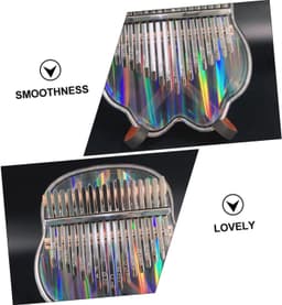 1set Sleutels Acryl Kalimba Draagbaar Vinger Piano Instrument Met Opbergdoos Geschikt Voor Beginners Muziekontspanning Decoratie Leuke Uiterlijk Handige Handleiding — thumbnail 3