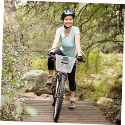 1set Snelle Ontgrendel Iron Mesh Fietsmand Voor Mountainbikes Lichtgewicht Draagbaar Met Grote Opbergruimte Voor Voorste Fiets Handvat Mand Geschikt Voor Winkelen Vervoer — thumbnail 5