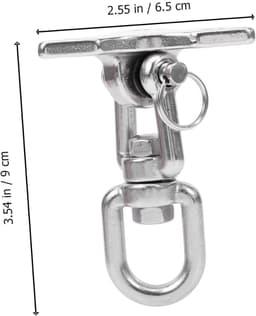 1set Rvs Hanghaak Voor Hangmat Duurzame Veilige Bevestigingshaak Voor Buiten Eenvoudig Te Installeren Geschikt Voor Hangstoelen Hangmatten — thumbnail 2