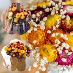 Gedroogde bloemen, droogbloemen, decoratie — thumbnail 4